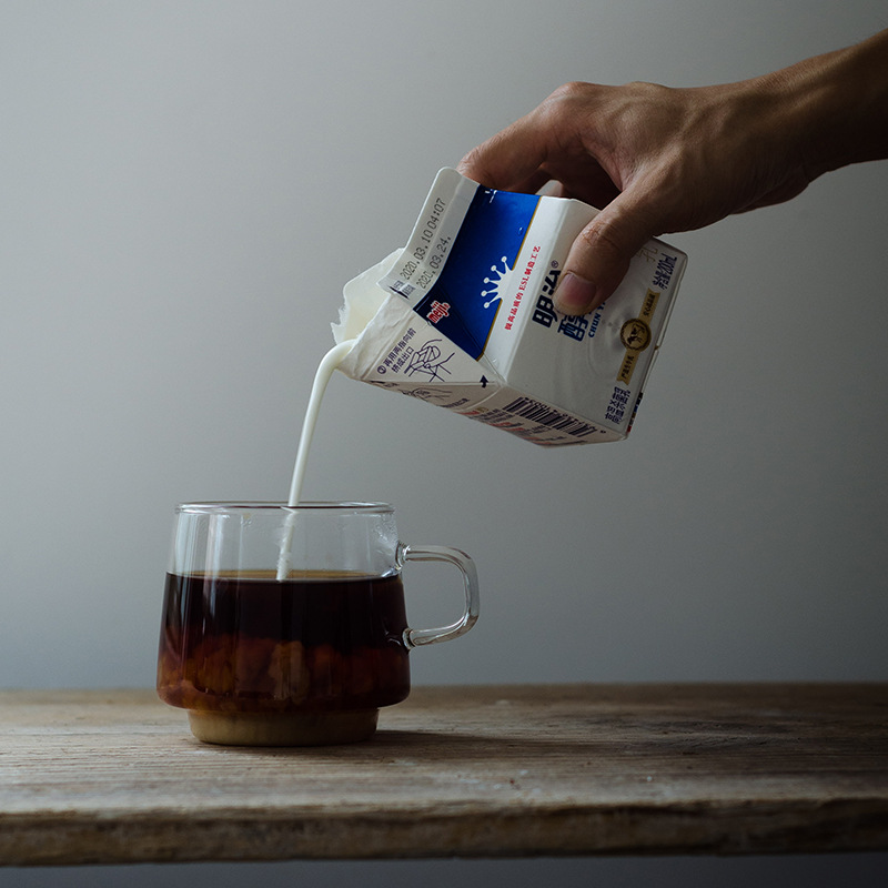 Tazza di vetro colorato tazza 350ml resistente al calore ambra blu verde impilabile tazza di vetro tazza da caffè tazza da tè 1pc