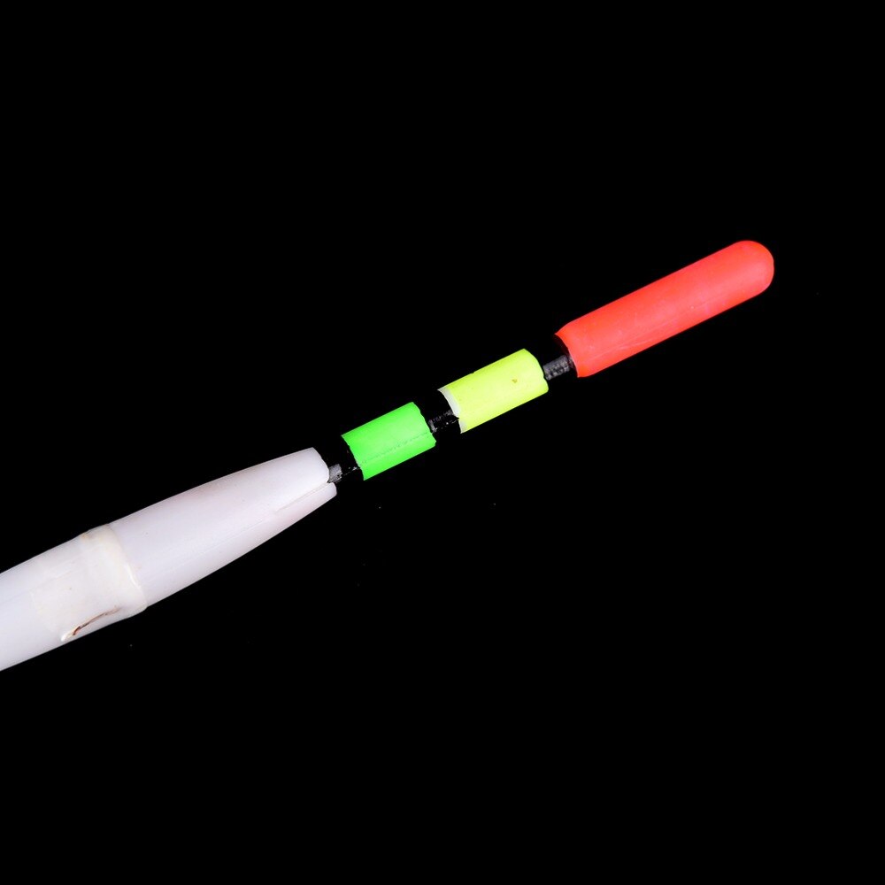 1Pc Luminous Fishing Float Plastic Floater Buoy Vertical Battery Operated LED Float For Dark Water Night Fishing
