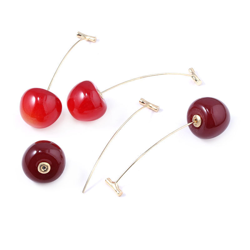 Anime JoJo Bizarre Adventure Earrings Cosplay Props JOJO Kakyoin Noriaki Cherry Earrings Ear Clip Men Girl Jewelry