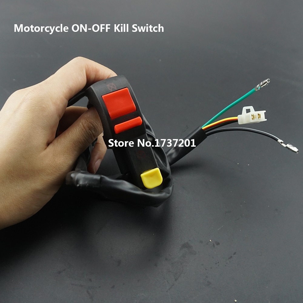 Electric Start Starter Stop On Off Kill Switch Motorcycle Dirt Pit Atv Quad Bike - Foto 9