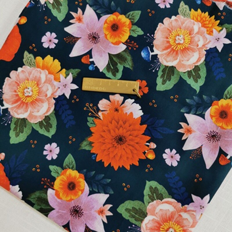 110cm brede matematiske fysik bomuldsstof blomster digital trykt stof patchwork syemateriale diy kjole skjorte tøj: Nr. .16