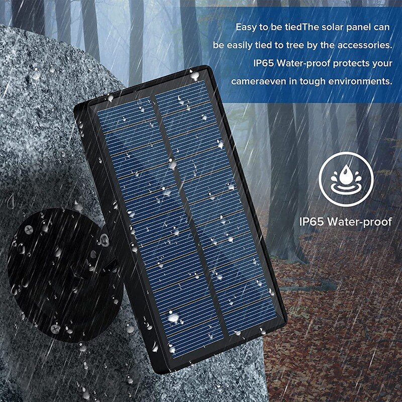 Solarpanel für wiederaufladbare akku-wildkamera (1800 mah 9v wasserdicht) für jagdkamera