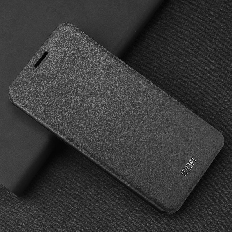 Funda MOFi Original con tapa para Huawei P20, funda suave para P20 lite, piel sintética para Ascend P20 Pro, funda de Libro de lujo, funda Nova 3E: for Huawei P20 Pro / Black