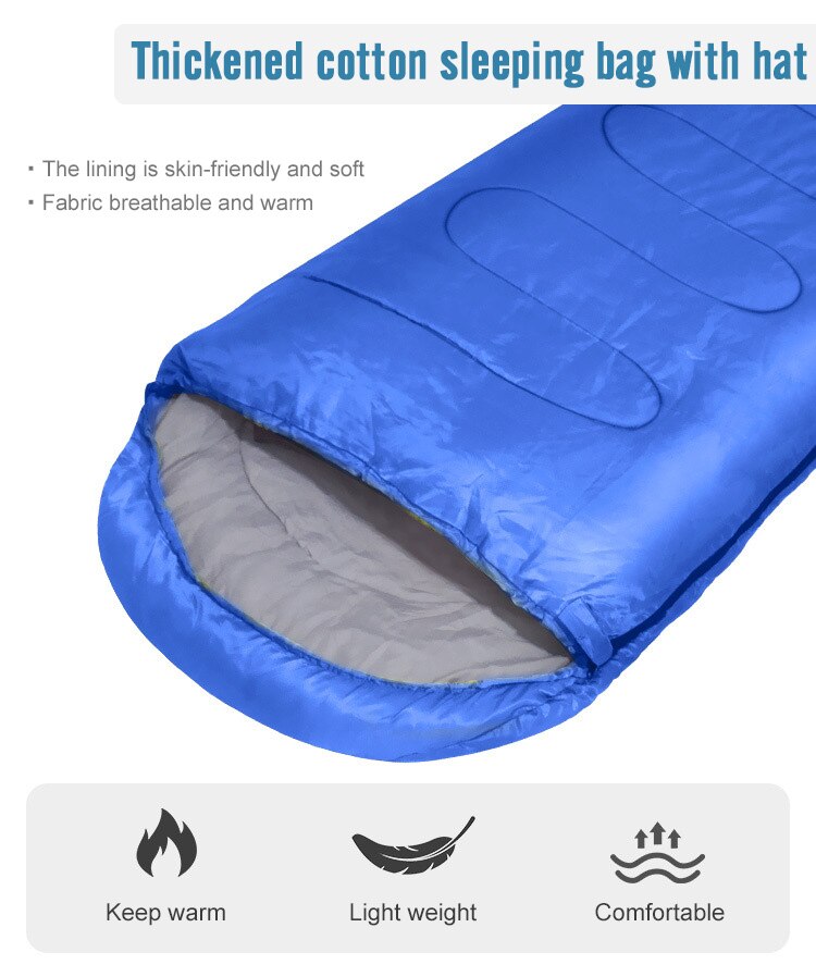 PACOONE – sac de couchage ultraléger, équipement de Camping Compact, et froid, 4 saisons