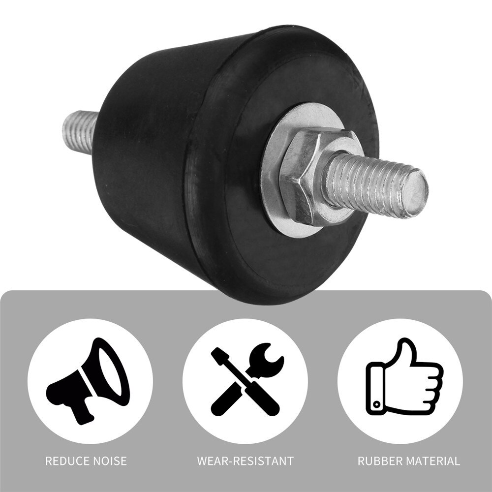 4 st vibrationsdämpande gummidämpare stötdämpare för luftkonditionering gummidämpning yttre kuddtillbehör
