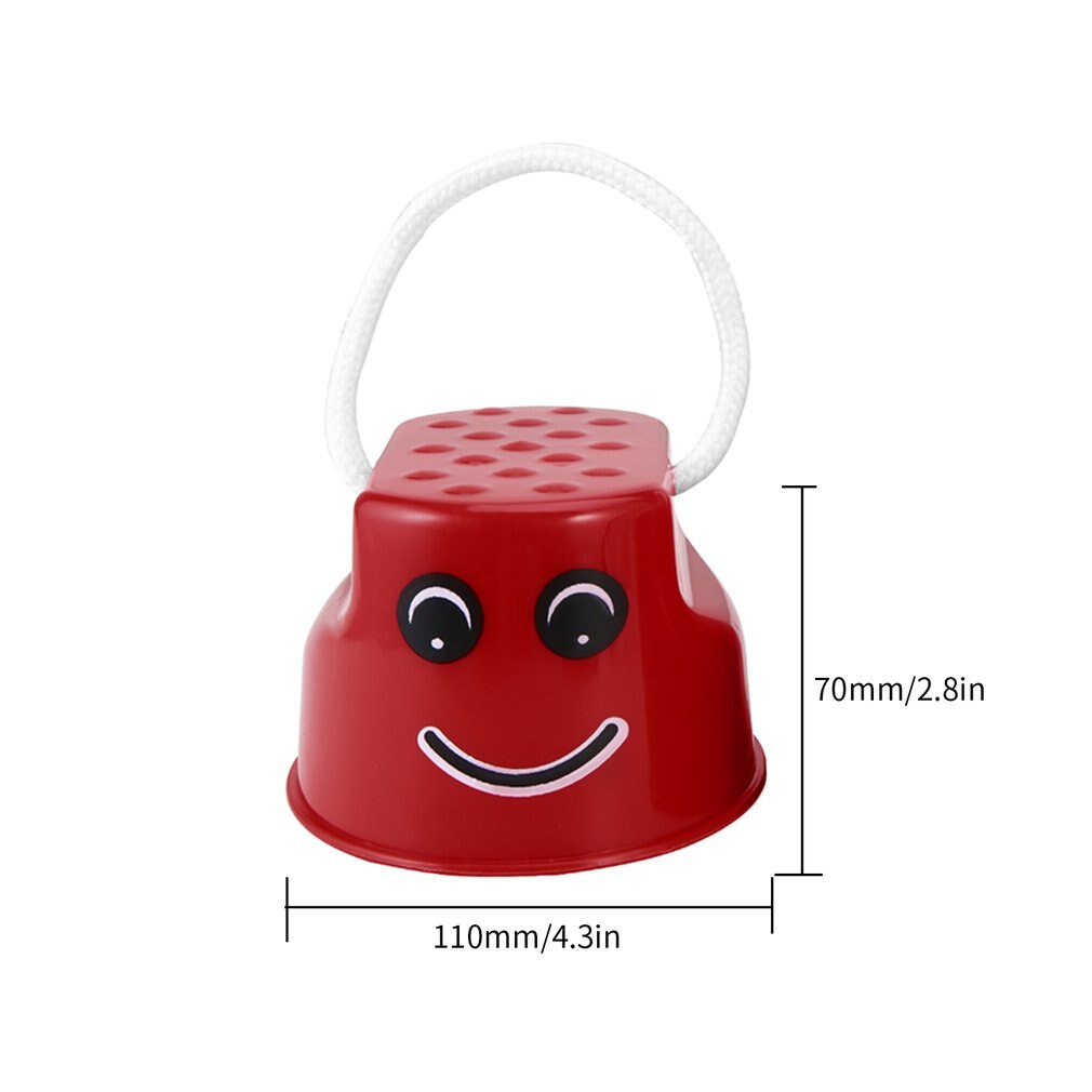 OCDAY 7 Farben 1pc Spaziergang Stelzen Jump Spielzeug Kunststoff Lächeln Gesicht Muster Kinder Outdoor Fun Sport Balance Training Spielzeug beste