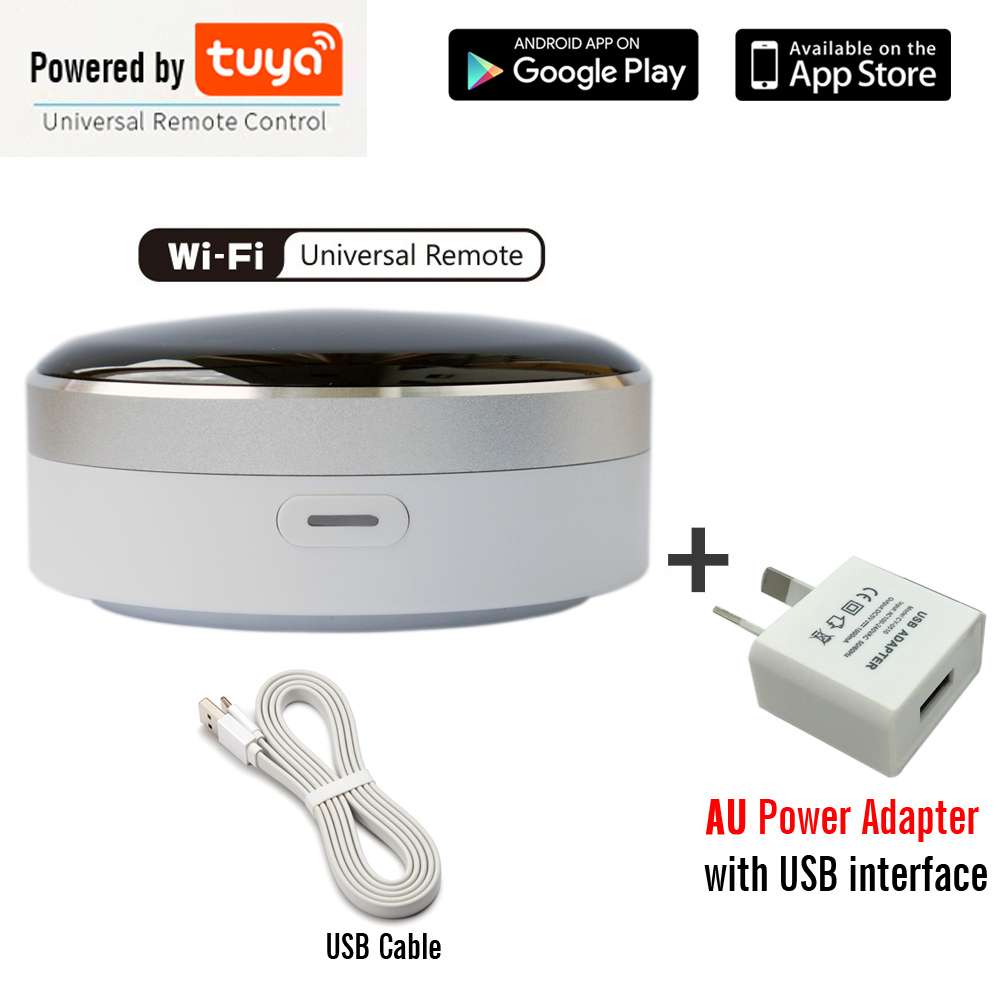 Tuya Smart Home Automation Universal IR Remote Control WiFi + Infrared Controller Switch Google Home Alexa Siri Voice Control: Plus AU adapter