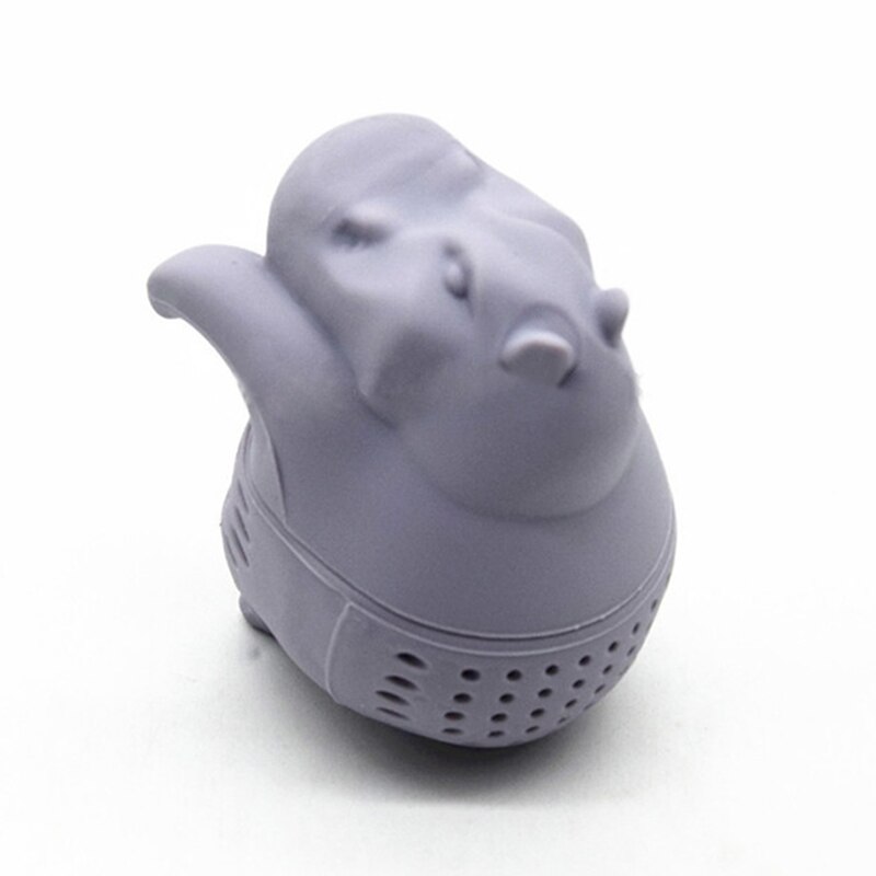 Koffie Herb Filter Losse Blad Diffuser Hippo Shaped Thee-ei Herbruikbare Siliconen Theezeefje Thee Accessoires