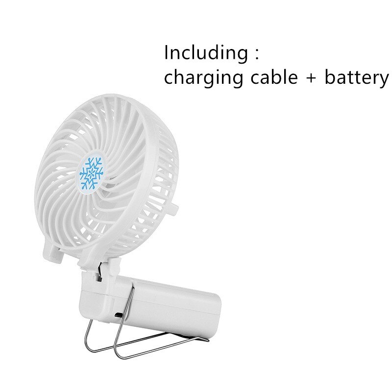 Bærbar mini usb-ventilator håndholdt skrivebord luftkøler stille rejse befugtning køler køling opladbar ventilator brug 18650 batteriventilator: B