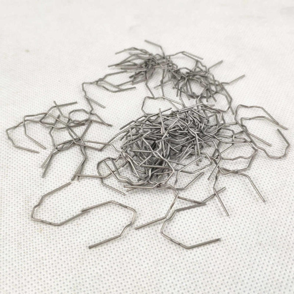 100x0.8mm Corner Wave Thermal Thermo Staples Repair Kit For Stapler Bumper Auto