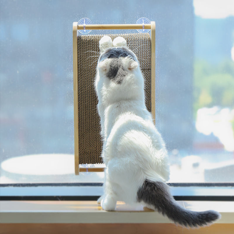 Huisdier Kat Papier Scraperboard Krabpaal Voor Kat Effen Hout Slijpen Klauw Board Anti-Kras Katten Speelgoed Scratchers
