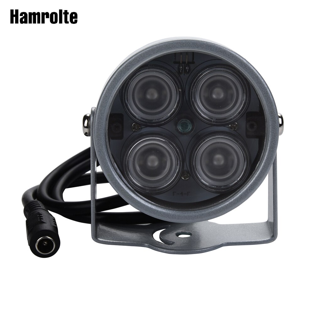 Hamrolte-luz de relleno potente, lámpara IR de hasta 20M de distancia IR para cámara CCTV, sistema de seguridad de cámara IP, 4 unidades