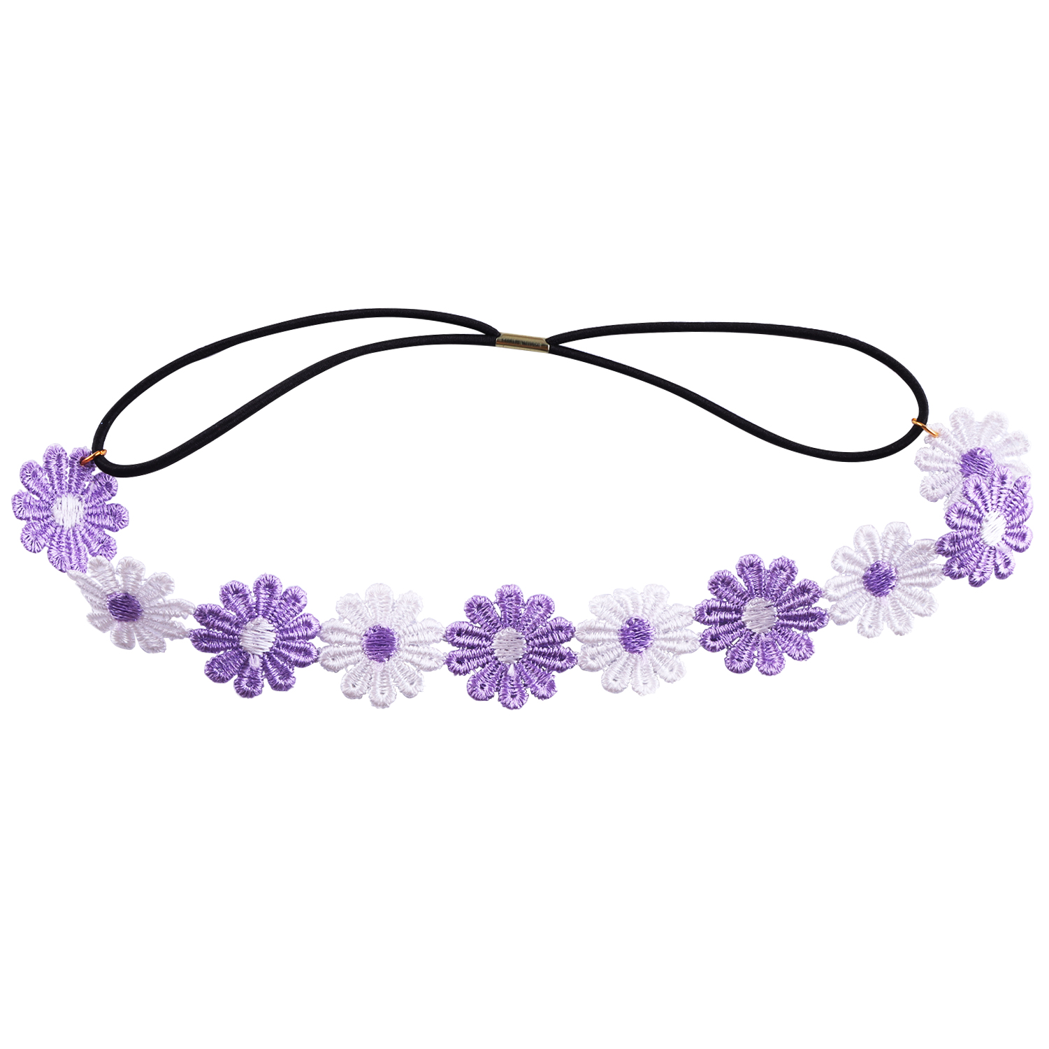 Diadema de margaritas y flores, corona de girasol Hippies, corona para el pelo, tocado Floral bohemio para de festivales de boda y turismo de primavera: Gris