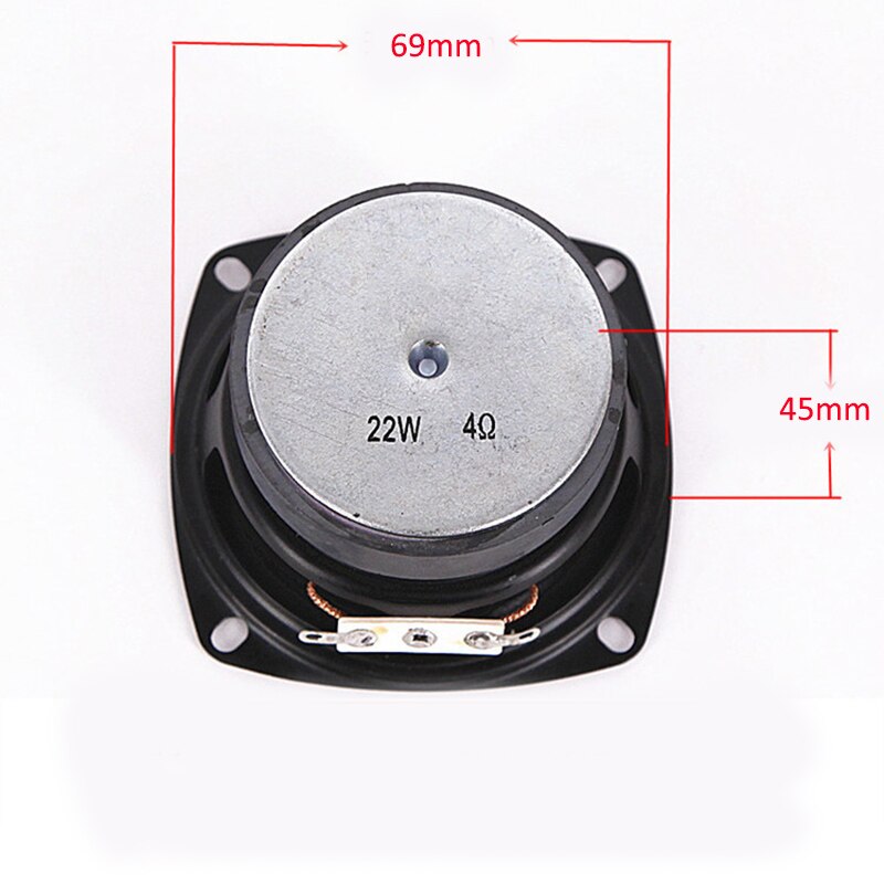 ARCHEER 1 Uds. Altavoz de 3 pulgadas, Unidad de altavoz grande magnética Multimedia, altavoces HiFi para el hogar, reemplazo de altavoz de gama completa