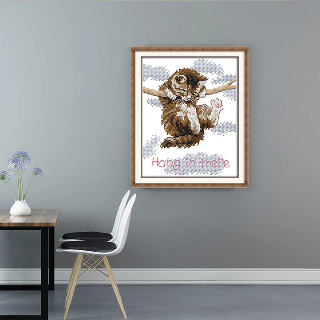 14CT Counted Cross Stitch Kit Handmade Craft Embroidery Kit for Beginner