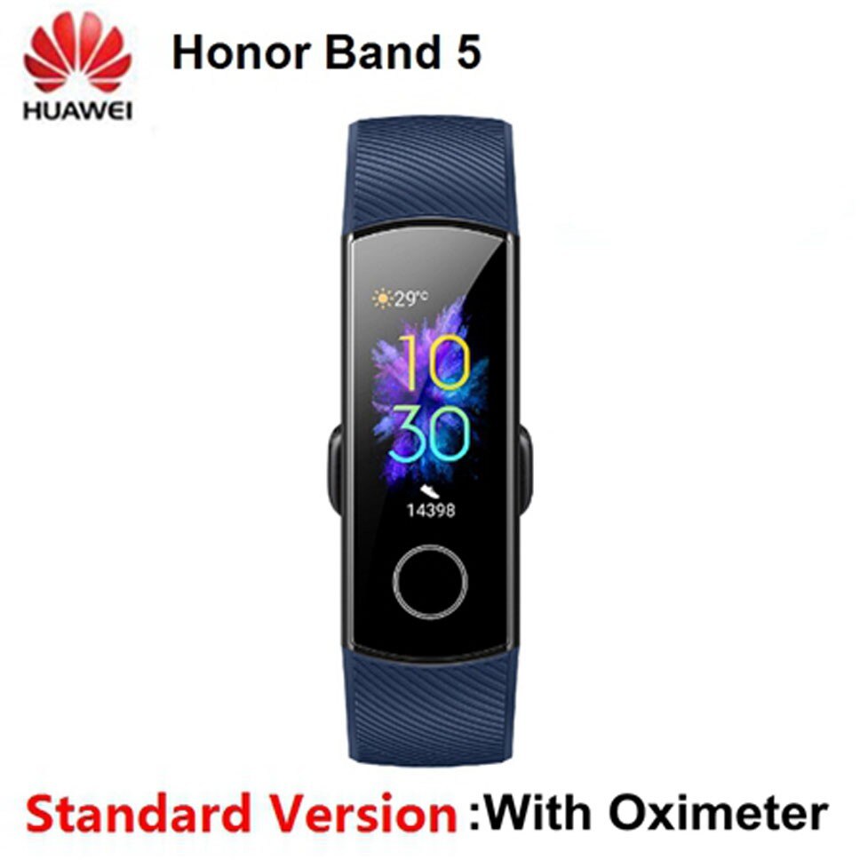 Original Globale Huawei Honor Clever Band 5 berühren Farbe Bildschirm Clever Armbinde Wasserdicht Herz Bewertung Tracker Uhr Für Android IOS