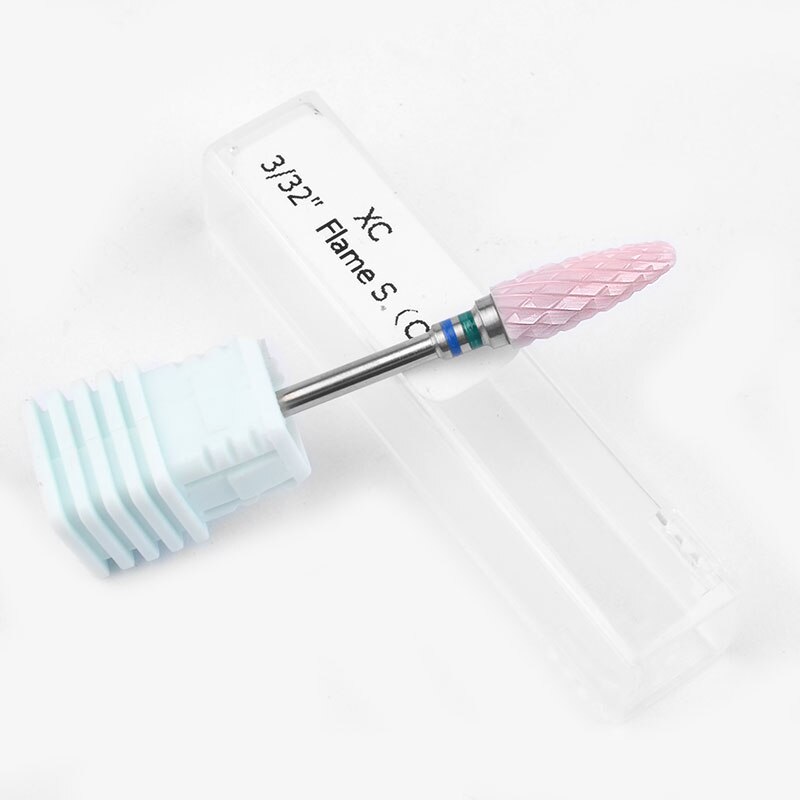 1Stck Rosa Nagel Kegel Spitze keramik Bohrer Bits Elektrische Häutchen Sauber Dreh für Manikübetreffend Pedikübetreffend Schleifen Kopf Schleifer Werkzeug
