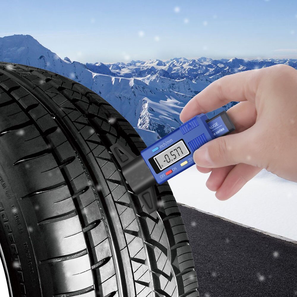 Digital Tire Tread Depth Gauge Meter Measurer for Cars Trucks and SUV 0-25.4mm