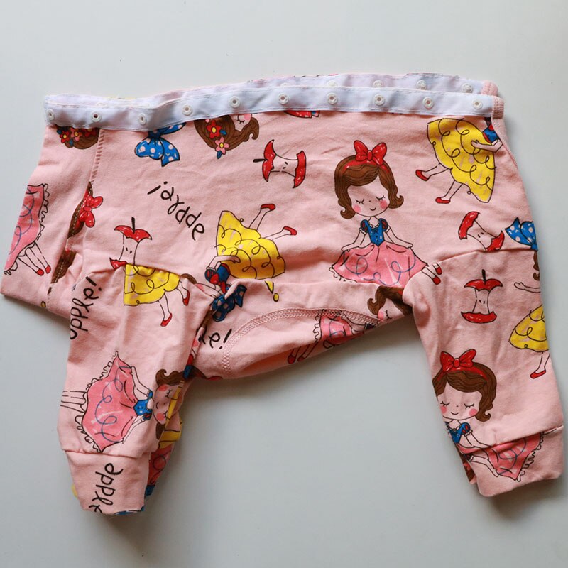 Mono estampado para perros pequeños, mono elástico para proteger el vientre, 100% de algodón, Chihuahua, caniche, ropa para cachorros: 15