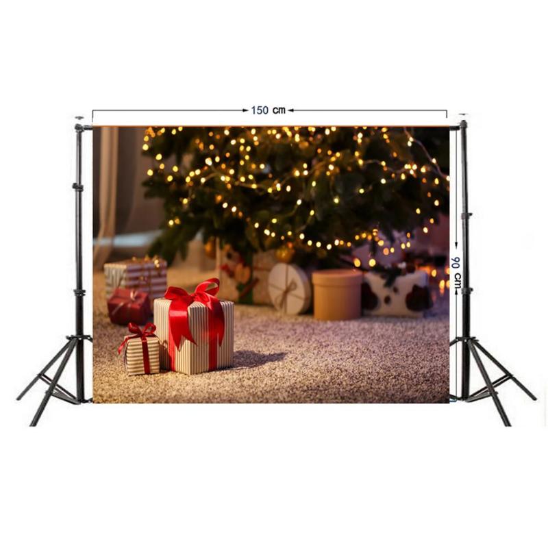 0.9 x 1.5m kerstachtergronddoek, fotodoek, realistisch/cartoon feestfotostudiostof, decoratie-accessoires: G