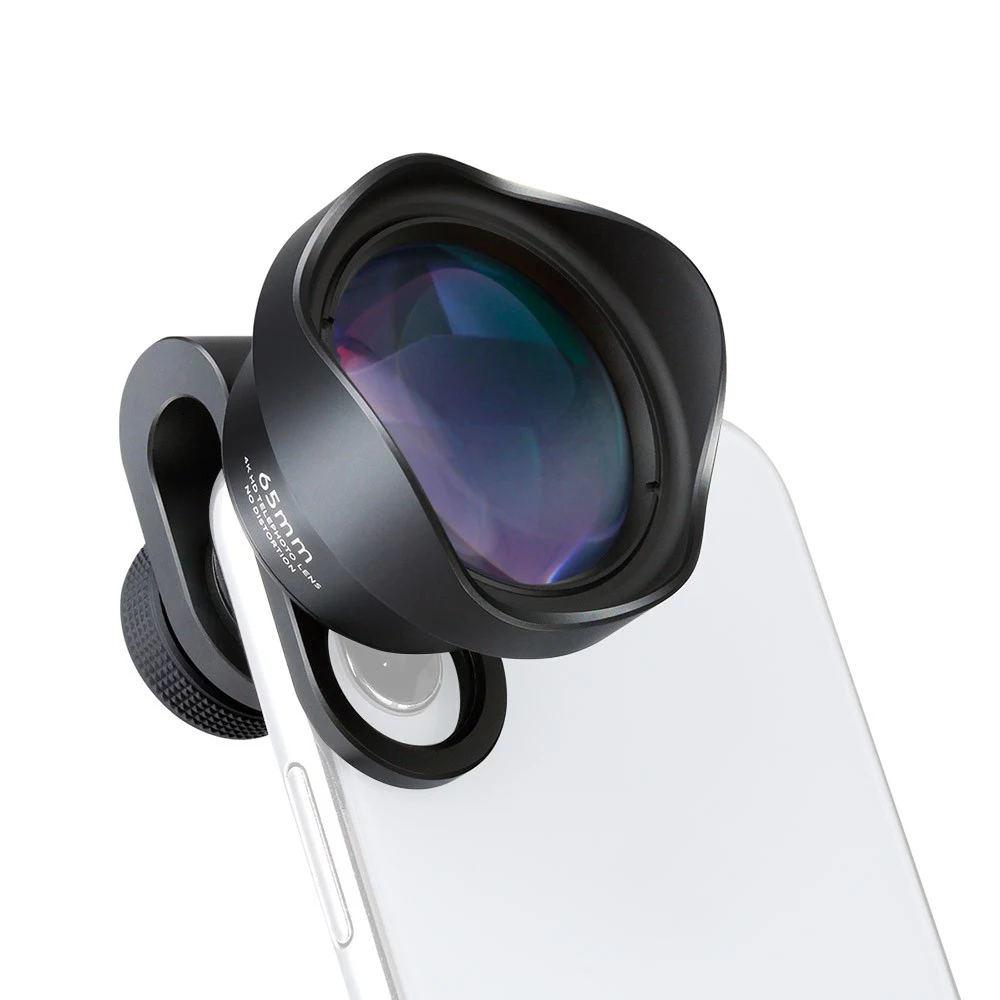 Ulanzi PH-8151 65mm 4K HD Telephoto Lens with 17mm Clip for iPhone Max Xs X for Samsung S8 S9 for Huawei Xiaomi Smartphone r60