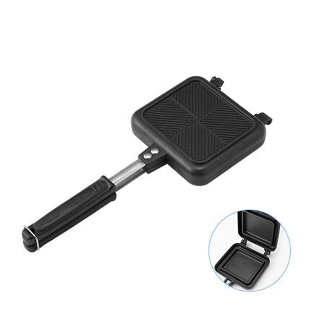 Dwustronna nieprzywierająca patelnia robić kanapek składana patelnia robić smażenia patelnia robić naleśników narzędzia kuchenne robić kuchni: B