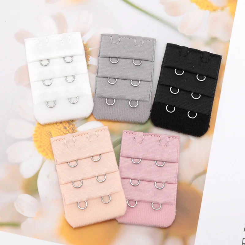 5Pcs Bra Extender Strap Extension 2 Hooks 3 Rows Women Intimates Adjustable Bra Hook Extenders Womens Handmade DIY Accessoires
