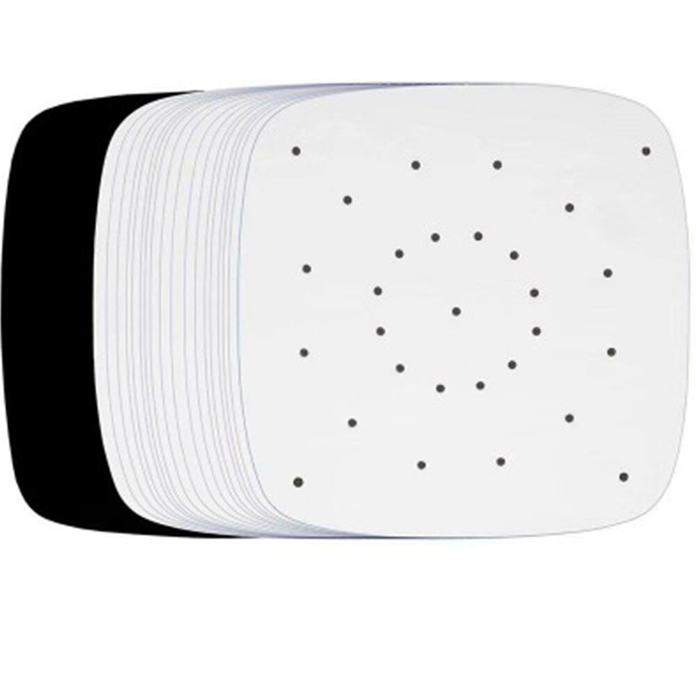 100Pcs 7/8/9 Inch Round Square Non-Stick Air Fryer Liners Paper Disposable Steamer Mat Baking Sheets Perforated Parchment Paper