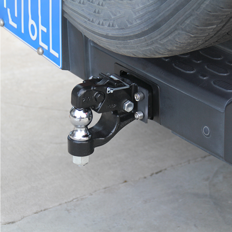 8Ton 17600lbs Heavy forged trailer hook With a 50mm or 2inch ball head and a load of 7700lb trailer towing device