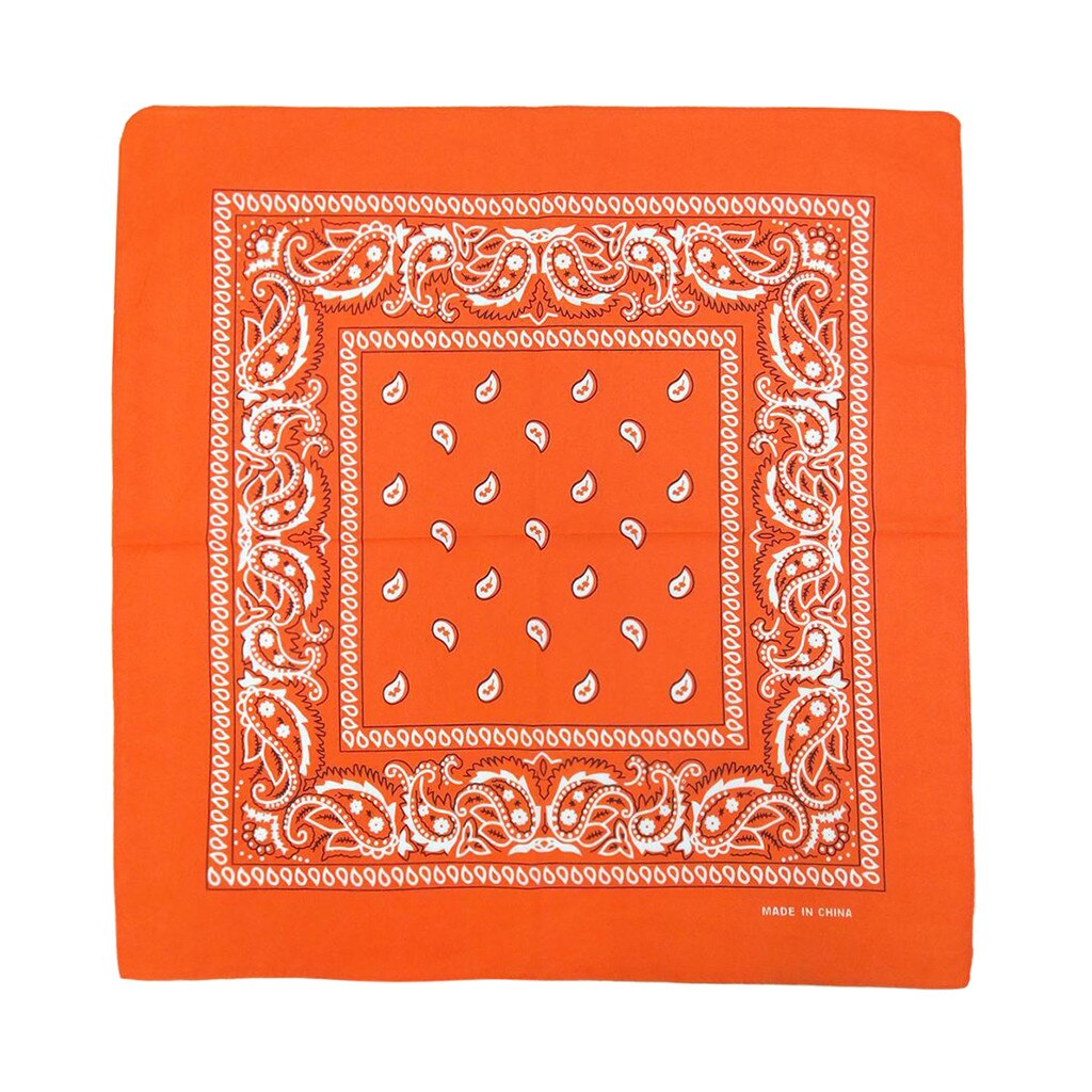 Baumwolle Neue Tie-Gefärbt Kopftuch Paisley Blättern Bandana Tie-Gefärbt Quadratischen wiederverwendbare Radfahren gesichtsmaske Mund Gesicht Schal: D