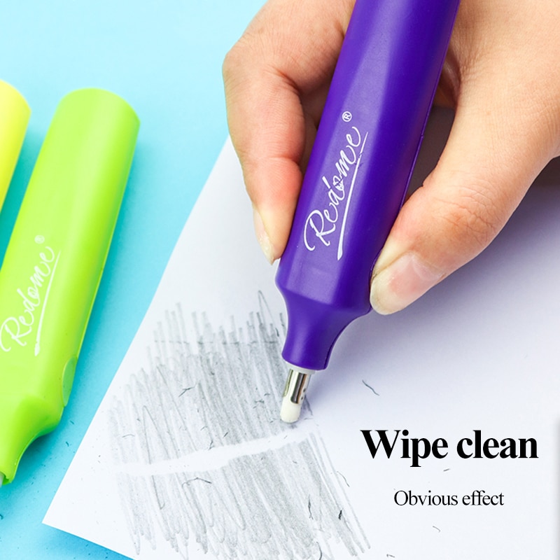 Redeme gumka elektryczna zasilany z baterii gumy i wkłady wymienne usuwać wyróżnij pisanie mechaniczne gumki studenci 2527
