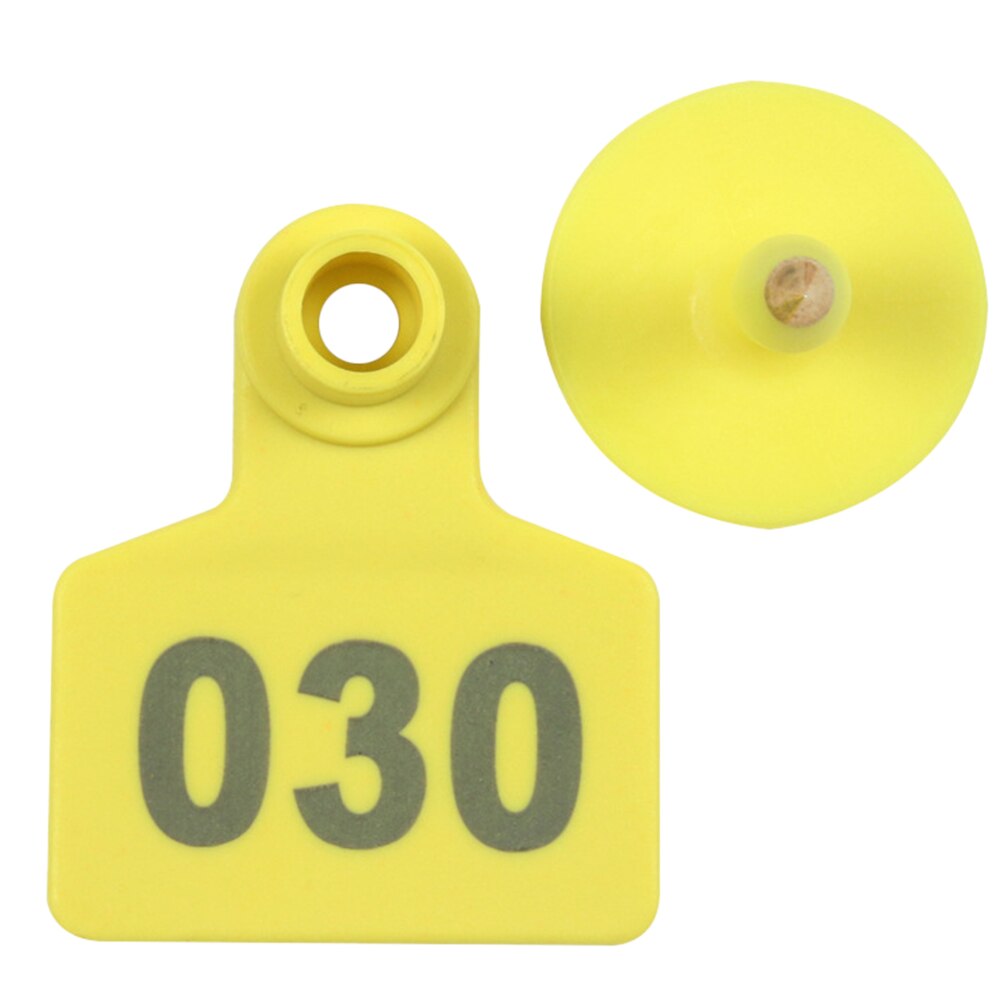Anti Rot Identification Farm Slaughterhouse Animal Pig Ear Tag No Fading 1 To 100 Reusable Removable Distinguishable With Number: Default Title