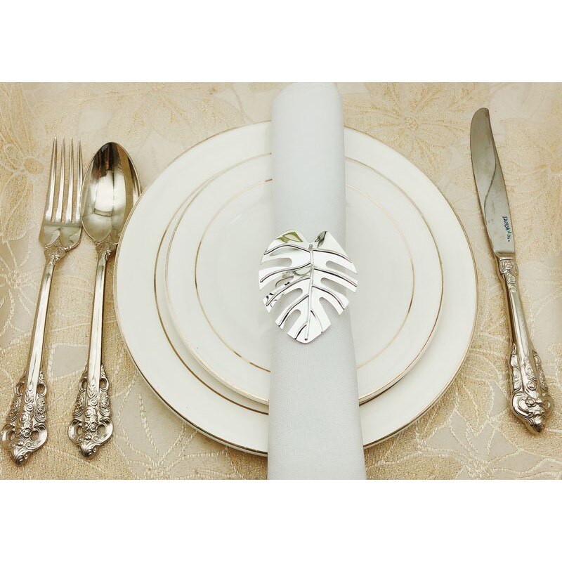 12 Stks/set Servet Ring Set Blad Servet Houder Decoratie Servet Houder Wedding Servet Gesp Diner Tafel Decoratie