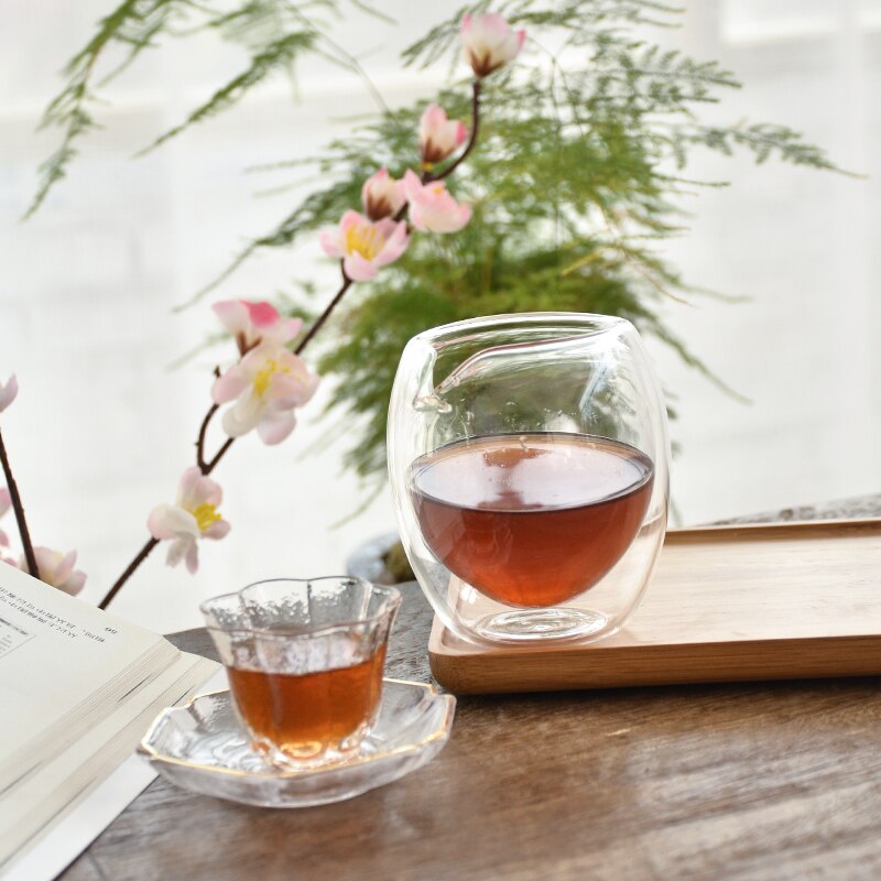 Dubbelwandige glazen thee-infusers, chahai theekan, glazen thee-accessoires