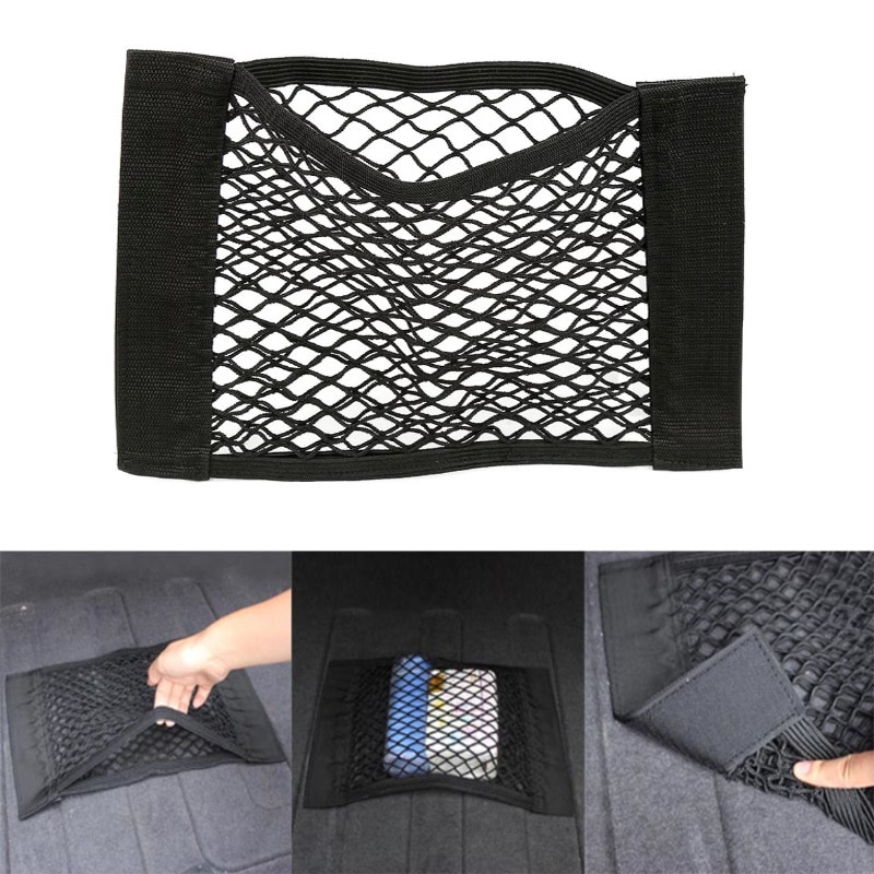 For VW T-ROC Volkswagen T ROC Car Boot Trunk Seat Back Elastic Storage Net Cargo Organizer Accessories