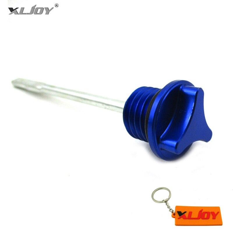 CNC Motor- Ölmessstab tauchen Stock Für Lifan YX 50 125 140 150 160 200 250 cc stampfen YCF IMR SDG SSR ATV Grube Schmutz Fahrrad Motorrad: Blau