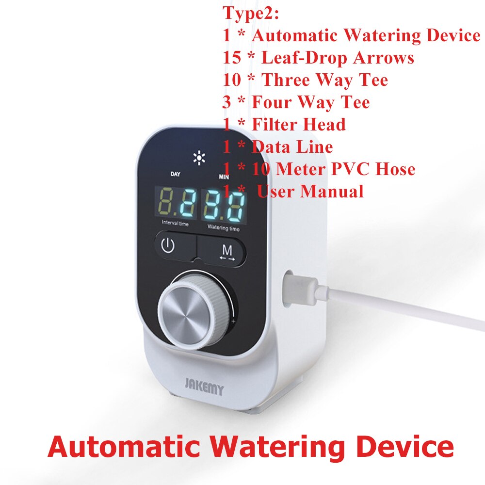 Automatic Watering Device Home Household Timing Function Intelligent Timing Watering Planter System for Office Balcony Flower: JM-G01 15
