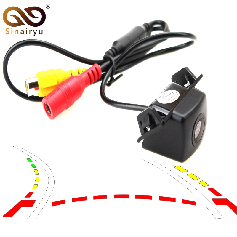 Sinairyu Car Dynamic Trajectory Reverse Backup Rear View Camera For Toyota Camry Prius Vehicle Tracks Line Parking Camera