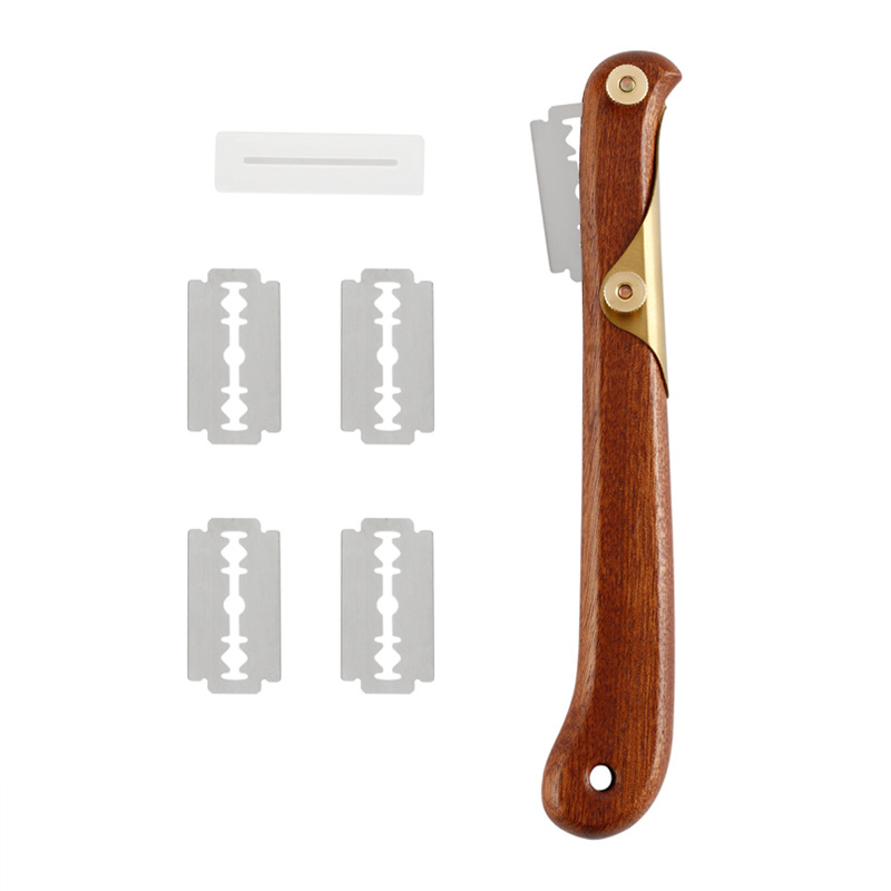 Brood Lame Snijden Zuurdesem Gereedschap met 5 messen en beschermhoes Duurzaam Broodsnijden Draagbare bakkersnijder Brood bakken: Roze