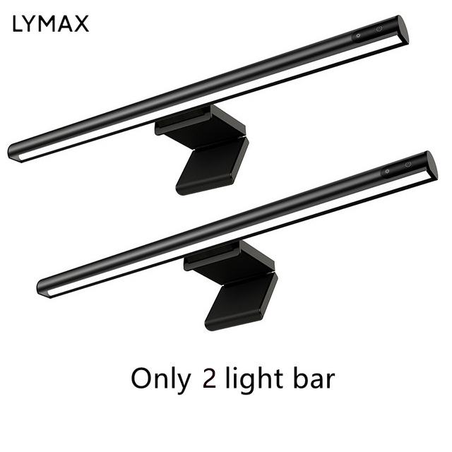 LYMAX LED Desk Lamp Screen Bar Display Hanging Light Eyes Protection PC Computer Monitor Light Bar Dimmable Reading Screen Lamp: green