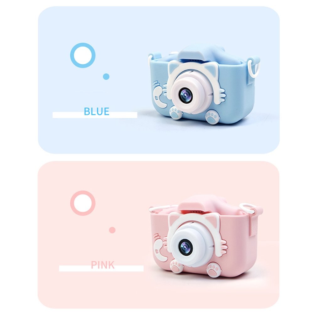 X5S Kinderen Camera Leuke Speelgoed Kat Mini Digitale Camera Ips Scherm Onderwijs Speelgoed Voor Kids Camera Voor Kinderen Verjaardag
