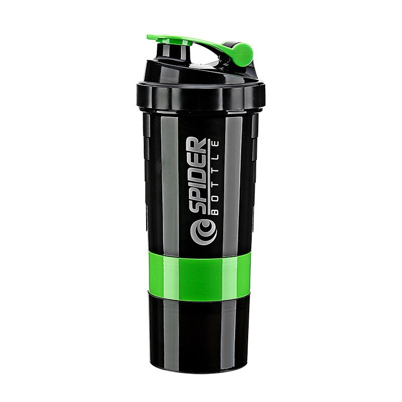 500ml copo de água plástico portátil copo copo de água esportes garrafa de água proteína shaker viagem ao ar livre portátil leakproof drinkware plástico: Green