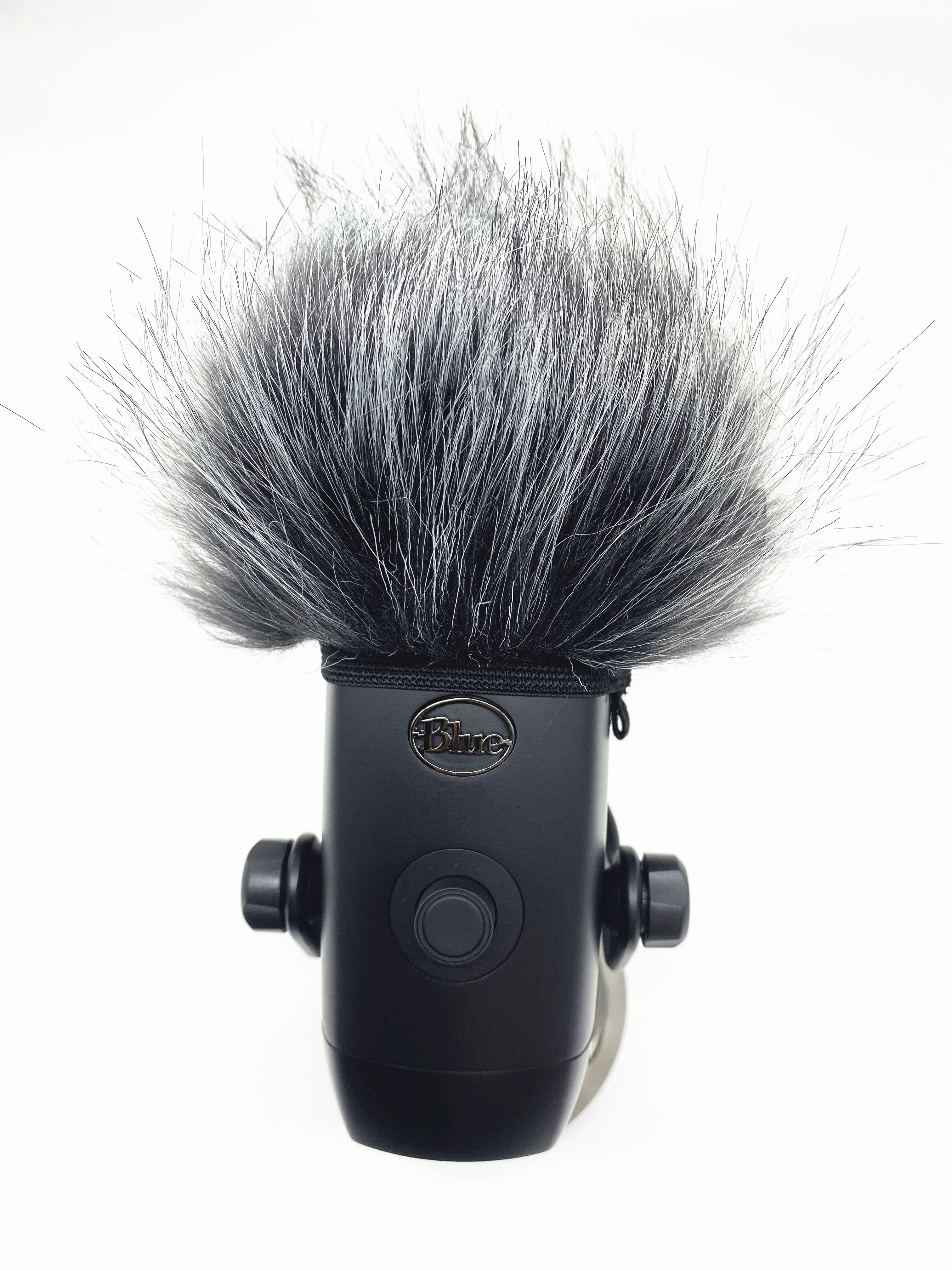 Blue Mantis Dead Cat Outdoor Artifical Furry Windscreen Microphone for Blue Yeti X With Sponge Mic Cover Windproof Foam