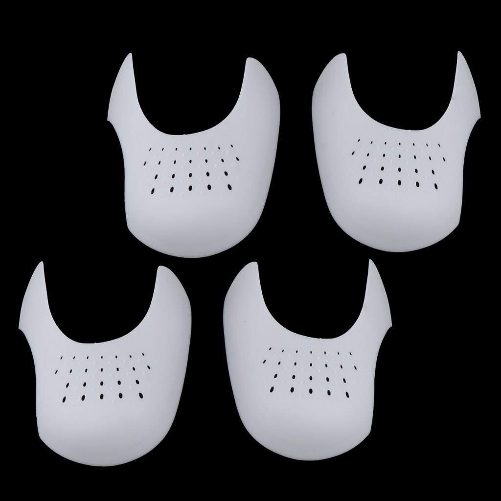 2 Pairs Shoe Stretcher Protector Toe Cap Support Shoes Shield Protector Mens Against Shoe Creases Shoes Toe White