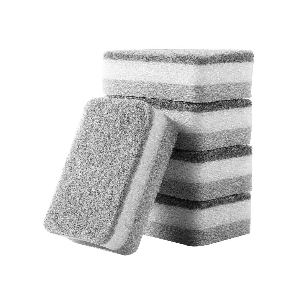 2pcs Sponge Eraser Kitchen duster wipes Home Clean Accessory Microfiber Dish Cleaning Scouring pad kitchen cleaning tools