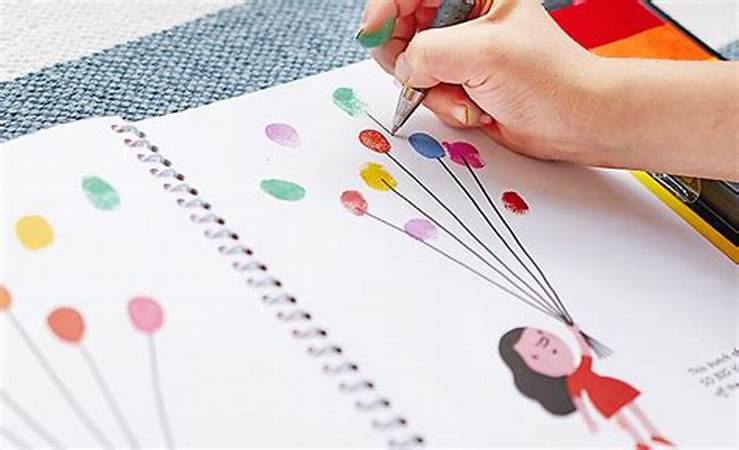 26*22*1.4cm Baby Fingerprint English drawing Book with Rubber Stamp Ink Pad kids Doodling Paint Learning Book Animals Garden