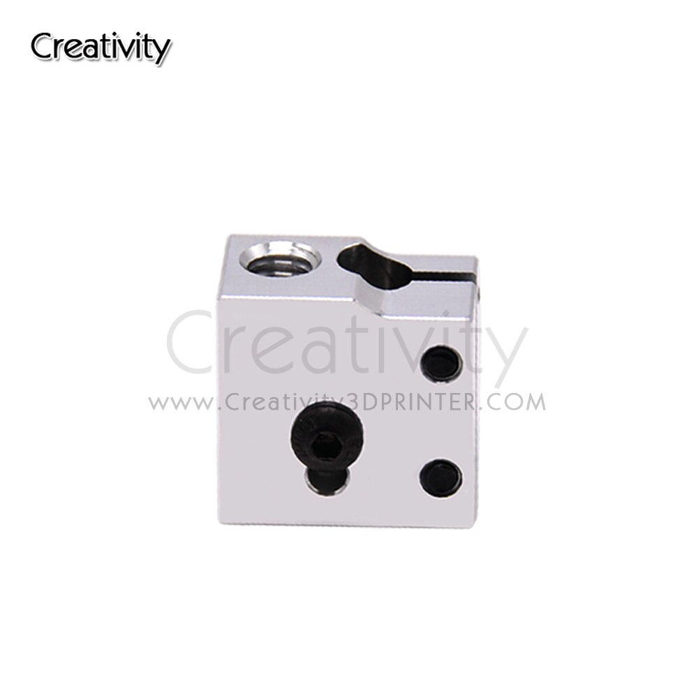 1PCS 3D Printer Parts Heater Block e3d v6 Hotend Volcano Heat Block Extruder Artillery Sidewinder X1&amp; Genius J-head Aluminium