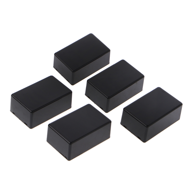 5Pcs Plastic Electronic Project Box Enclosure Instrument Case DIY 70x45x30mm: Black