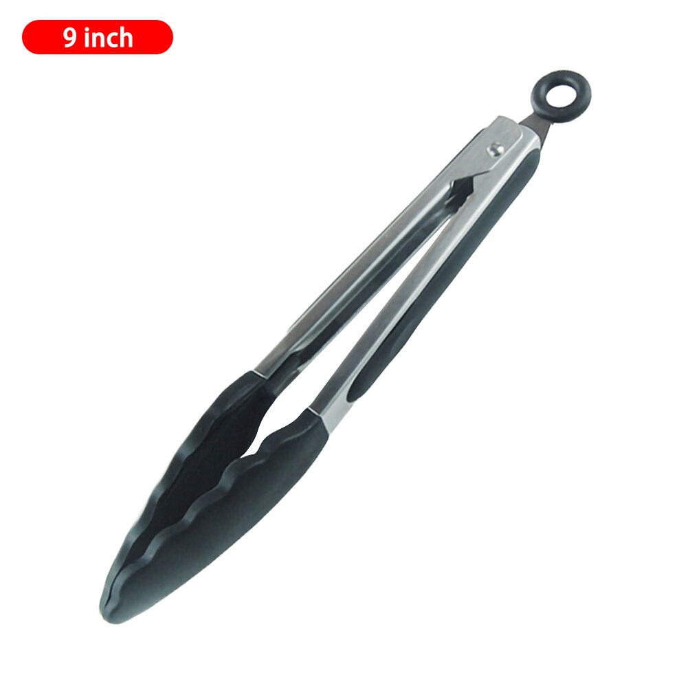 Food Grade Silicone Food Clip Barbecue Clip Bread Clip Multifunctional Kitchen Tool Cooking Tong Clip: black