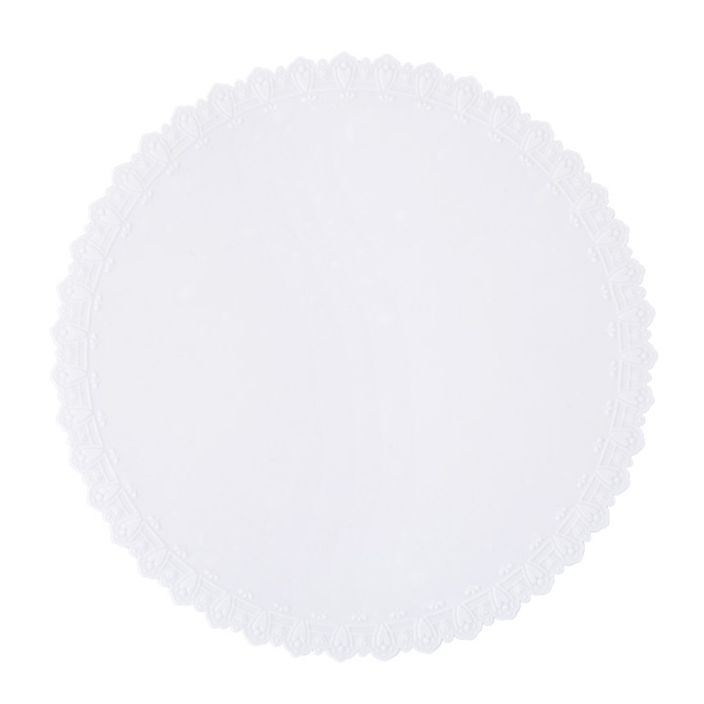 1pc 23cm kom deksel siliconen plasticfolie deksel magnetron oven koelkast verse kom afdichting siliconen deksel verse deksel hoes: Wit